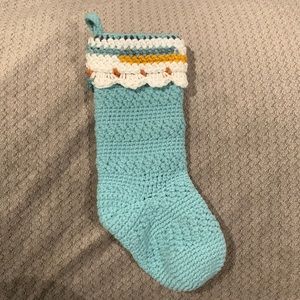 Handmade crochet Christmas stocking